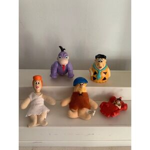 Flintstones Toys Lot of‎ 5 Wilma Fred Barney Dino Loose Figures Vintage